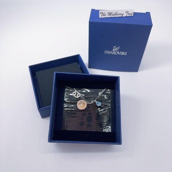 Swarovski Zodiac Pendant Cancer, Aqua, Rhodium Plating 5349215 - Picture 4 of 9